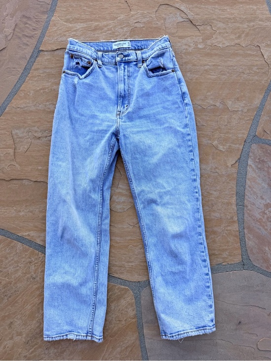 Abercrombie & Fitch Denim - Abercrombie & Fitch Light Blue Ultra High Rise Straight Jeans